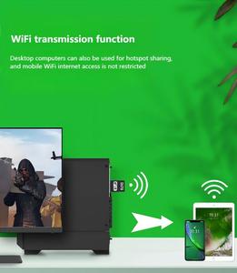 <span class=keywords><strong>Carte</strong></span> réseau sans fil 2-en-1 WiFi6 AX900 avec Bluetooth 5.4, récepteur et émetteur WiFi Bluetooth - Product Image 3