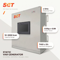 Generador de Var Estático SVG de 100 kVA, 3P4W 3P3W, Corrección Inteligente del Factor de Potencia, Compensación de Energía Reactiva