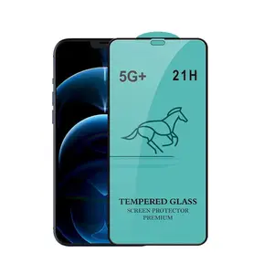 आईफोन के लिए 5 जी + 21 एच मोबाइल टेम्पर्ड ग्लास स्क्रीन रक्षक 15 14 प्रो मैक्स 13 12 11 प्रो अल्ट्रा-पतले शॉकप्रोफग्लास स्क्रीन ग्लास