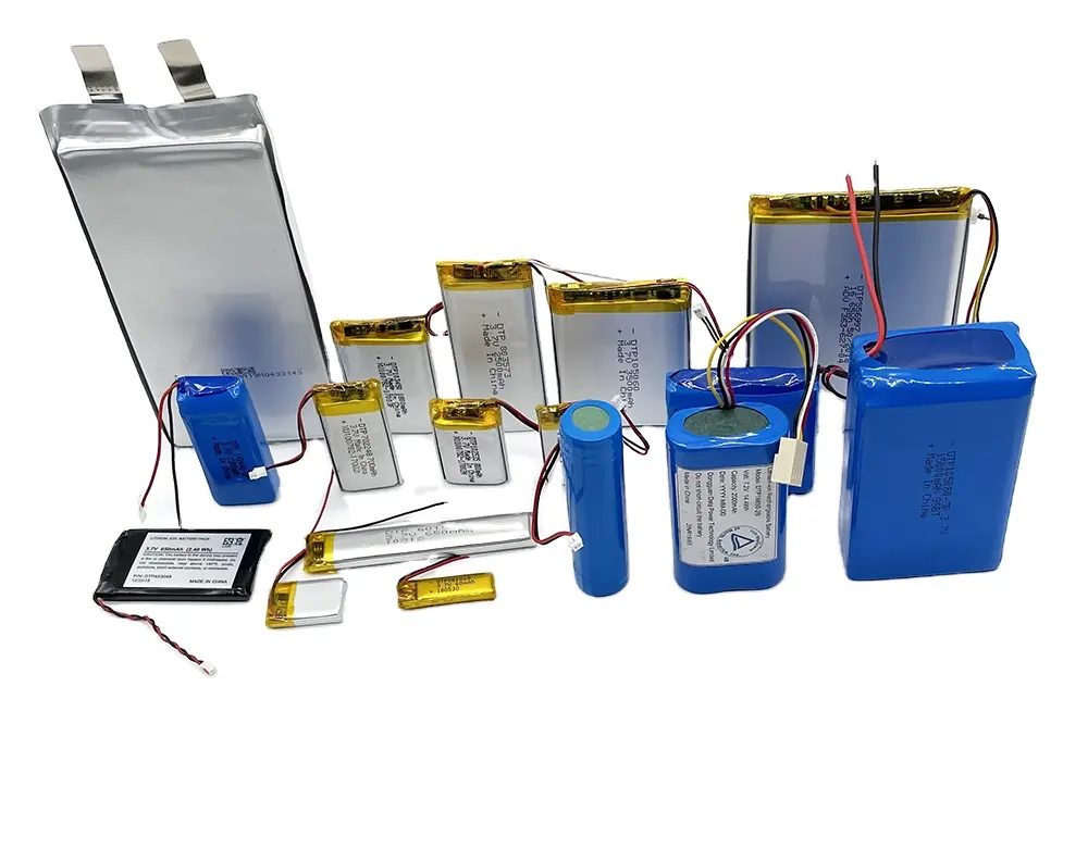 OEM ODM FCC CB CE KC certificate batterie ricaricabili personalizzate ai polimeri di ioni di litio 3.7v batteria Lipo in magazzino
