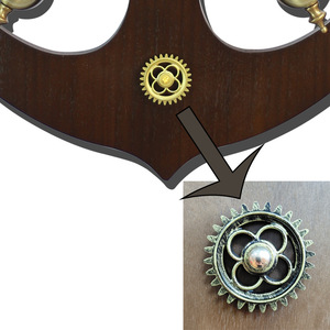 Wall Clock Boat Shape Metal 3D Design Battery Powered For Living Room Bedroom - Product Image 4