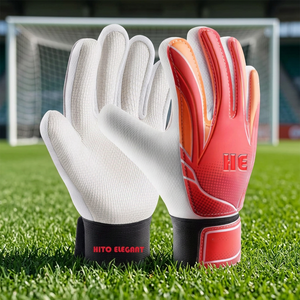Gants de gardien de but de football professionnel Latex épais et cuir respirant Logo personnalisé équipement d'entraînement en gros gants de football - Product Image 3