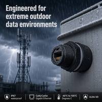 Conector Ethernet M19 RJ45 Macho/Hembra con Bloqueo de Tornillo IP67 a Prueba de Agua para Cámara de Seguridad de Red Industrial
