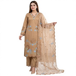 New Designer Party Wear <b>Top</b> And Pant Plazzo With Fancy Duppata And Embroidery Work - Product Image 1