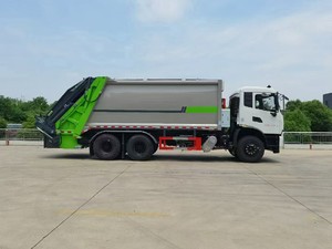 Camion de transfert de déchets diesel manuel neuf Dongfeng 6x4, véhicule de recyclage mobile à compression, camion poubelle - Product Image 2