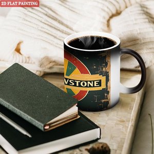 Frosted Black <b>Ceramic</b> <b>Mug</b> 11oz Heat Activated Cup Indoor Outdoor Beverage Use - Product Image 3