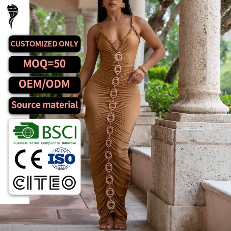 strapless open back dress Andy Faux Suede Mini Dress / Camel | Meshki main image 0