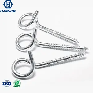 Pig tail tapping screw SS304 ST6 screw eye hook
