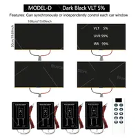 Film intelligent PDLC automobile pour vitres de voiture |   Verre Intimité Commutable à Contrôle Indépendant pour Quatre Fenêtres