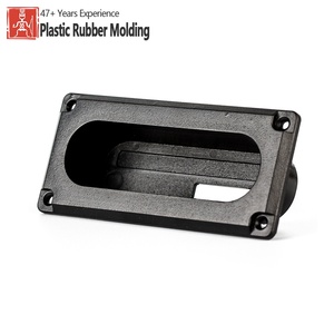 Boîtier en plastique <span class=keywords><strong>noir</strong></span> moulé par injection sur mesure OEM, plaque de terminaison, cadre de montage, façade pour équipement électronique et machines - Product Image 1
