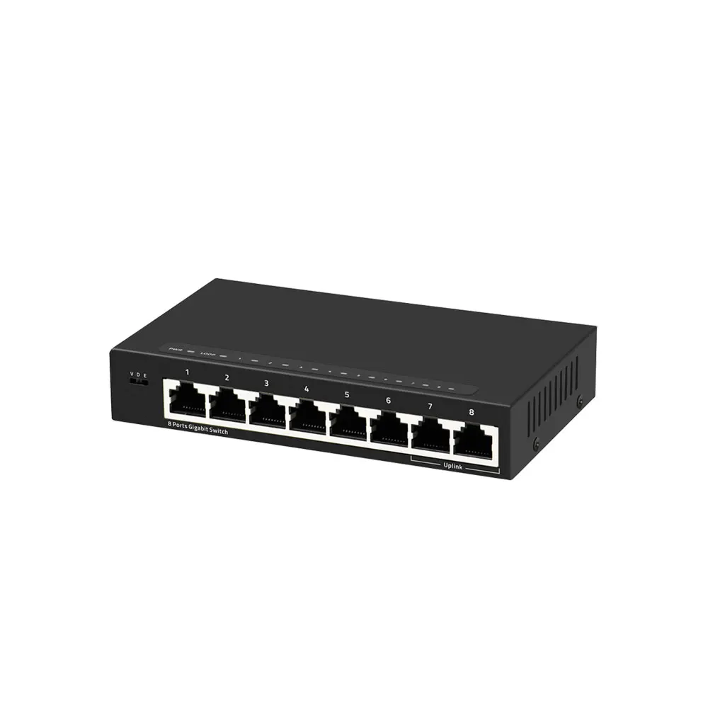 gigabit 8 port switch with 2 rj45 port network switches