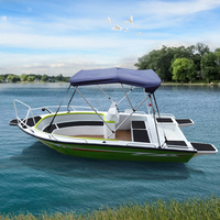 Nouvelle annonce 14ft 4.2m aluminium 5 places pêche bateau de vitesse océan bateau de sport nautique à vendre