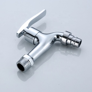 Robinet de machine à laver en alliage de zinc robinet d'eau <span class=keywords><strong>Tao</strong></span> robinet mural froid Bibcock maison jardin froid chrome bavoir robinets - Product Image 2