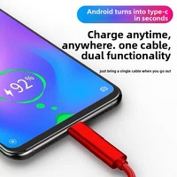 Adaptateur USB C vers Micro USB en alliage d'aluminium, convertisseur de transfert de données et de charge rapide AC/DC pour smartphones et tablettes Android