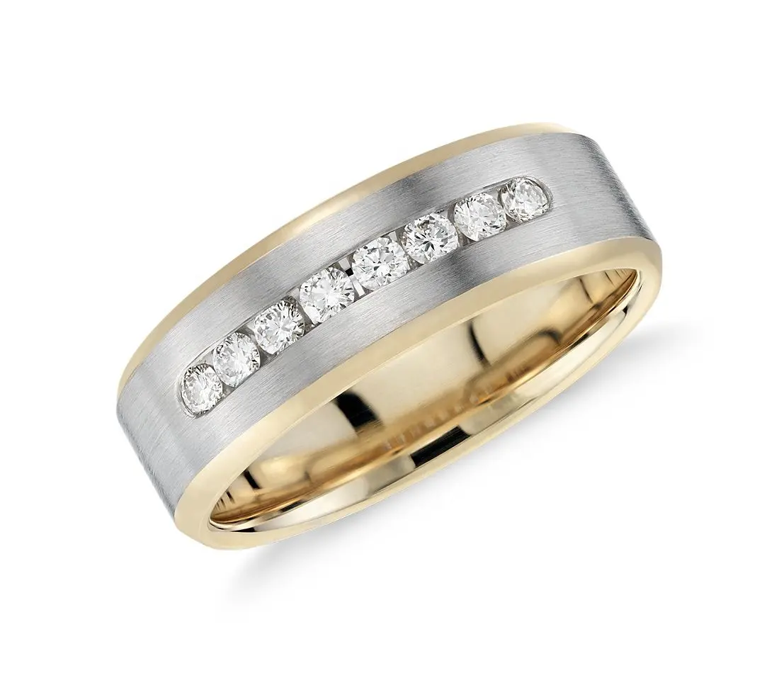 Jovovasmile แหวนแต่งงานสำหรับผู้ชาย0.33 Moissanite,แหวนเงินตัดรอบ925กะรัตสำหรับหมั้น