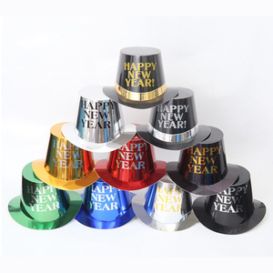 2025 Đảng Mũ Thư In Ấn Tophat Giấy Sáng Tạo Mũ Trang Trí Màu Vàng Ủng Hộ Đảng Đạo Cụ Cho Năm Mới Cosplay Đảng - Product Image 1