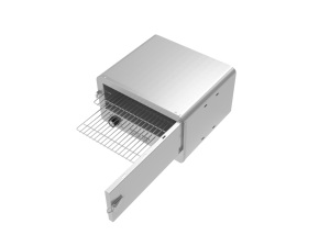 Horno <span class=keywords><strong>microondas</strong></span> portátil de acero inoxidable, horno eléctrico de 12V para viaje, para acampada - Product Image 6