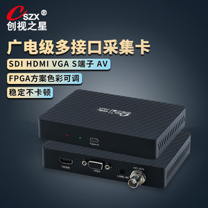 การ์ดจับภาพวิดีโอ CreationStar SDI HDMI VGA Type C 134x99 มม. สำหรับการบันทึกสตรีมมิ่ง OBS - Product Image 2