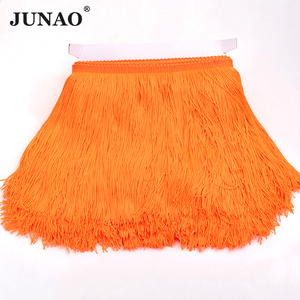 JUNAO Sợi Bông Lớn Tua Vải DIY Mặt Dây Chuyền Quần Áo Nhảy Múa Làm Fringe <span class=keywords><strong>Trim</strong></span> Craft Tua Phụ Kiện May - Product Image 5