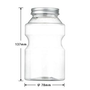 Suyu içecek için 500ml fabrika satış geniş ağız silindirik meyve suyu şişesi şeffaf <span class=keywords><strong>PET</strong></span> plastik şişeler - Product Image 4