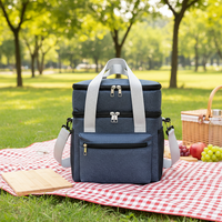 Sac isotherme double couche personnalisé MKW4362, sac à lunch thermique portable, grande capacité, sacs de pique-nique en PEVA