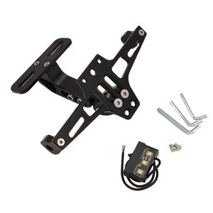 Accesorios para Motos, <span class=keywords><strong>Soporte</strong></span> de Matrícula Telescópico Plegable de Aleación de Aluminio CNC con Luz - Product Image 2