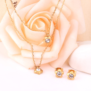 Jh — bijoux africains en plaqué or, collier avec pendentif en étoile, boucles <span class=keywords><strong>d</strong></span>'oreilles, ensemble de bijoux, nouvelle collection 2021 - Product Image 2