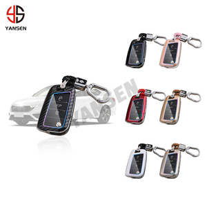 Porte-clés pliant en fibre de carbone ABS, 2 pièces, protecteur pour <span class=keywords><strong>Skoda</strong></span> Octavia kodioka, Karoq - Product Image 2