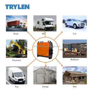 ערכת אבזר מלא סירה ניידת משאית 5kw 12v 24v 110v 220v חניה דיזל עם תצוגת lcd - Product Image 5