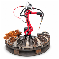 Robot de soudage MIG industriel à 6 axes BRTIRUS1510A, charge utile de 10 kg pour le soudage de pièces métalliques et de tuyaux