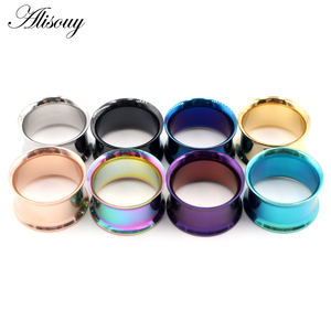 Alisouy 3-38mm creux en acier inoxydable sans vis jauges d'<span class=keywords><strong>oreille</strong></span> Tunnel Expander Plug Body Piercing Flare Earrings Stretching - Product Image 2