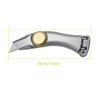 Couteau de toiture durable avec étui, lame fixe, couteau de coupe, couteaux utilitaires en alliage d'aluminium, personnalisable en usine