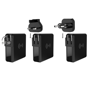 Sạc dự phòng tích hợp đèn báo nguồn LED, 2 cổng USB + 1 cổng Type-C, sạc nhanh không dây Qi - Product Image 5