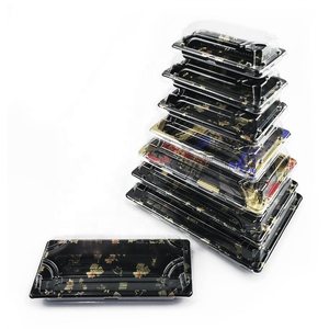 Bols d'assiettes en plastique PET <span class=keywords><strong>de</strong></span> qualité alimentaire d'approvisionnement d'usine pour le stockage des aliments à emporter-<span class=keywords><strong>Plateau</strong></span> à sushi Gâteau Chocolat Bonbons Sandwich Blister - Product Image 2