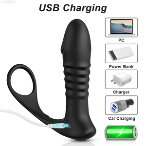 Vente en gros Livraison directe Plug anal <span class=keywords><strong>10</strong></span> modes de vibration Masseur de prostate pour hommes Sex Toys Butt Plug Télécommande - Product Image 3