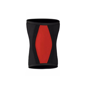 Genouillère en néoprène rouge et noir respirante, universelle, unisexe, protection toutes saisons - Product Image 3