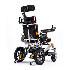 2025 nouveau modèle fauteuil roulant pliant électrique appui-tête fauteuil roulant réglable moteur 600w fauteuil roulant électrique - Product Image 4