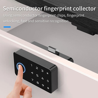 Tuya APP empreinte digitale armoire à tiroirs intelligente serrure Invisible carte Ic déverrouiller armoire meubles électronique capteur sans clé serrure GS313