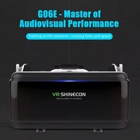 Casque VR SHINECON compatible avec les téléphones de 4,7 à 6,5 pouces, casque VR 3D avec télécommande, sangle réglable, lentilles de 42 mm, champ de vision de 110 degrés, boîte VR