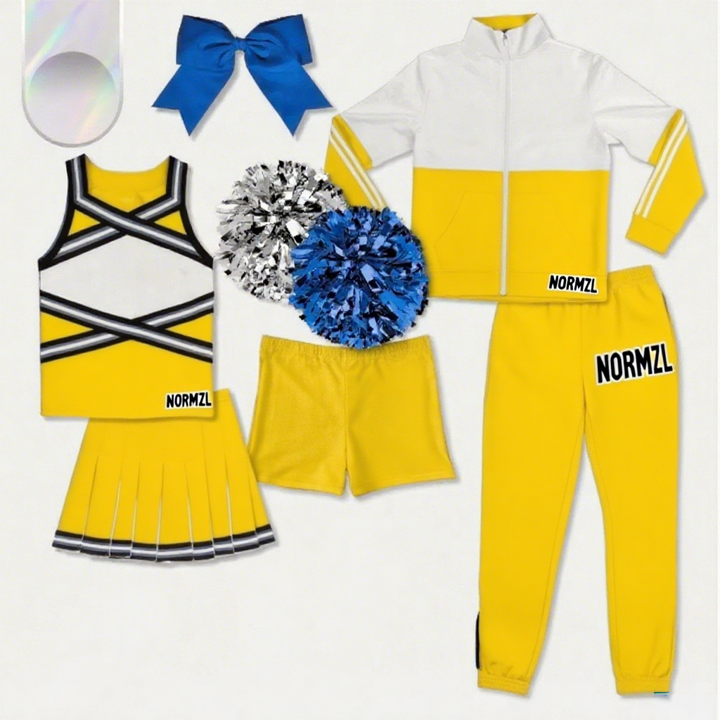 Uniforme gialla da cheerleader