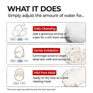 Espuma Limpiadora Suavizante para la Piel con Enzimas de Arroz No3, Limpiador Espumoso Exfoliante Suave con Enzimas de Arroz - Product Image 3