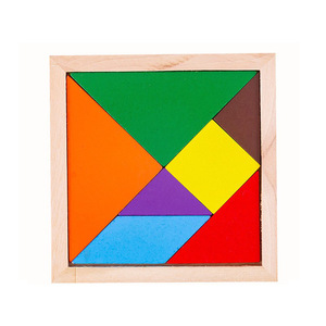 Kreatives Geometrie-Tangram 3D-Puzzle DIY Baukasten Lehrreiches Holzpuzzle Brettspiel Lehrmittel für Kinder und Erwachsene - Product Image 5