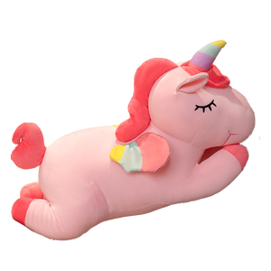 Wholesale Cute unicorn Plush Animal Toys <strong>rainbow</strong> <strong>Horse</strong> Girl Birthday Gifts Plush Pillows - Product Image 1
