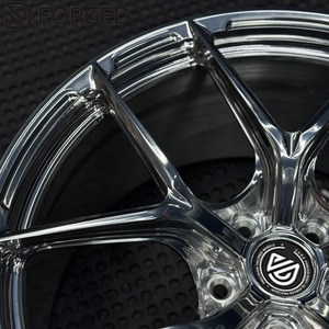 Jantes de voiture neuves Pengzhen P104SC forgées, finition brossée grise, 15 pouces, 100 mm PCD, 25 mm ET, pour Audi - Product Image 5