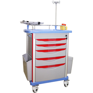 ORP601-ET Medisch Ziekenhuis Meubilair Medische <span class=keywords><strong>Trolley</strong></span> Voor Ziekenhuisgebruik Geneeskunde <span class=keywords><strong>Trolley</strong></span> Kar Ziekenhuis Abs Noodtrolley - Product Image 1