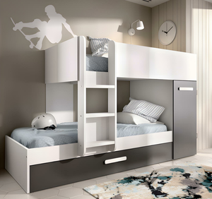 <span class=keywords><strong>Cama</strong></span> Litera Infantil de <span class=keywords><strong>Roble</strong></span> Claro Fantástico, Muebles para Niños y Bebés con <span class=keywords><strong>Cama</strong></span> <span class=keywords><strong>Nido</strong></span> y Armario para Dormitorio, Superventas - Product Image 5