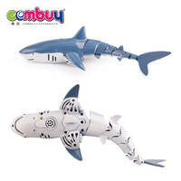 Jouets de simulation de poisson robot télécommandé, nageant, pulvérisant de l'eau, jouets électriques RC requin