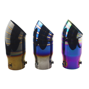 63mm Stainless Steel <b>Car</b> Exhaust Pipe Modification Tail Throat End Tail Pipe Outlet Universal Tail Pipe - Product Image 5