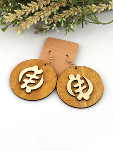 Pendientes de madera con diseño de concha de África, los más nuevos - Product Image 3