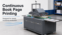 Imprimante numérique automatique à passage unique pour les bords des livres, machine d'impression UV à jet d'encre pour carnets, journaux et couvertures rigides